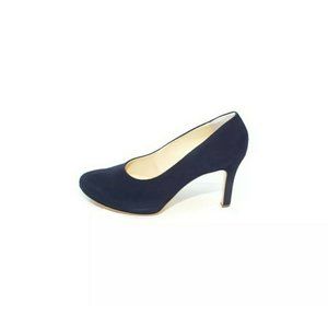 Paul Green Platform Pumps Heel Blue Suede Womens US 10